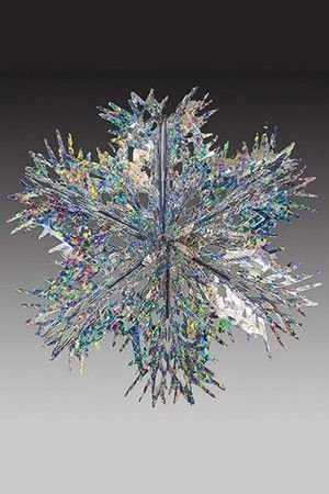 Снежинка из фольги ИСКРИСТАЯ голографическая, серебряная, 35 см, Holiday Classics