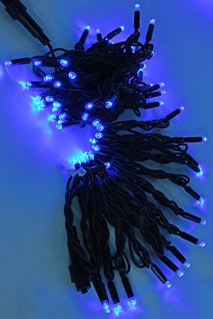 Уличная гирлянда Legoled 100 синих LED, 10 м, черный КАУЧУК, соединяемая, IP65, BEAUTY LED
