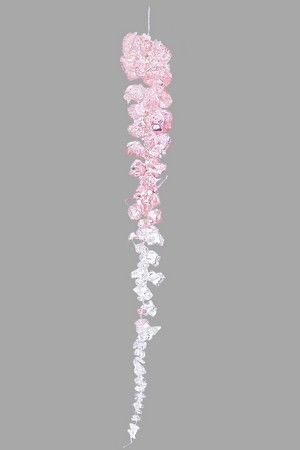 Сосулька САХАРНОЕ ОЧАРОВАНИЕ, акрил, прозрачно-розовая, 42 см, Edelman, Noel (Katherine's style)