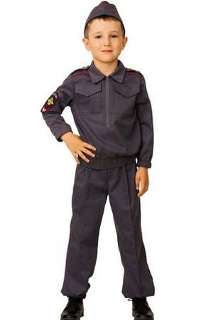 Карнавальный костюм Полицейский, размер 146-72, Батик