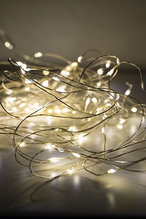 Гирлянда СВЕТЛЯЧКИ, 80 тёплых белых mini LED-ламп, 8+3 м, серебряный провод, контроллер, таймер, уличная, Koopman International