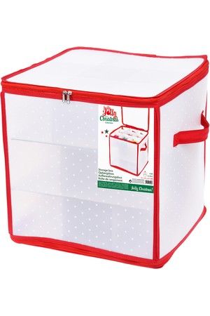 Коробка КОМФОРТ для хранения ёлочных шаров и игрушек до 10 см, на 27 штук, прозрачная, 31х31х31 см, Koopman International