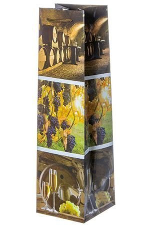 Подарочный пакет для бутылки Долина Луары, 10х35 см, Koopman International