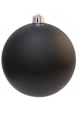 Пластиковый шар матовый, черный, 300 мм, Winter Deco