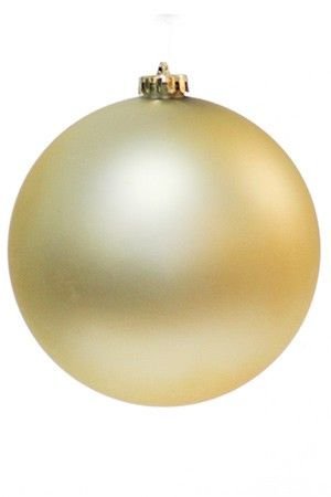 Пластиковый шар матовый, золотой, 150 мм, Winter Deco