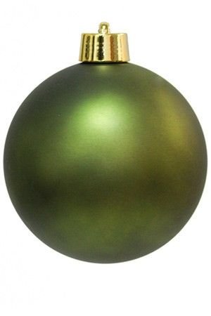Пластиковый шар матовый, зеленый, 200 мм, Winter Deco