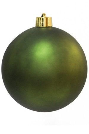 Пластиковый шар матовый, зеленый, 250 мм, Winter Deco