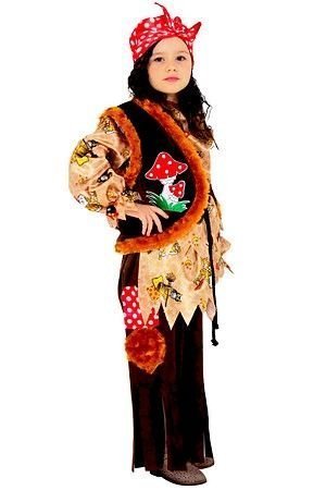 Карнавальный костюм Баба Яга, рост 134 см, Батик