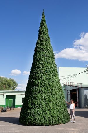 Уличная елка Русская 18 м каркасная, ПВХ, GREEN TREES