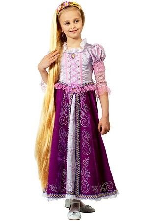Карнавальный костюм Принцесса Рапунцель, рост 116 см, Звездный Маскарад, Батик