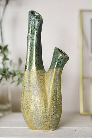 Декоративная керамическая ваза ДУОЛЛЕ, 21 см, Kaemingk