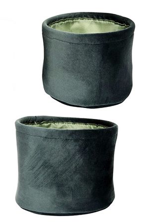 Набор корзин для хранения ПОЛЛИ, текстиль, темно-зеленый, 12-14 см, 2 шт., Kaemingk