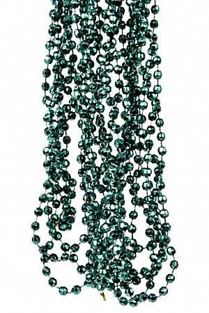 БУСЫ пластиковые БРИЛЛИАНТОВАЯ РОССЫПЬ, 5 мм, 2.7 м, цвет: изумрудный, Kaemingk