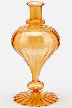 Стеклянная ваза ГЬОККА, оранжевая, 30 см, EDG