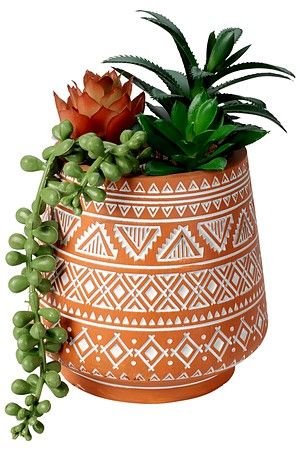 Искусственное растение в керамическом горшке МЕАНДР, 15х10 см, Koopman International