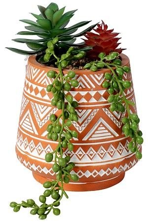 Искусственное растение в керамическом горшке ДИЗЭЙНО, 15х10 см, Koopman International