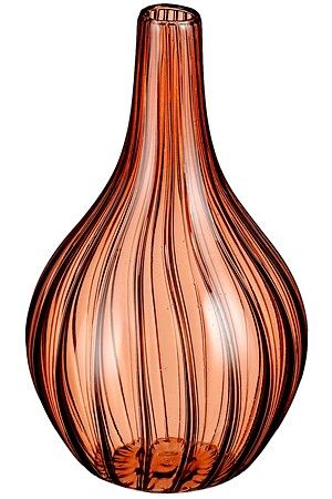 Декоративная ваза АМАНТЕ, стекло, оранжевая, 14 см, Edelman