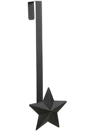 Крючок-держатель для венков и декора СОЛО СТЕЛЛА, металл, чёрный, 52 см, Edelman