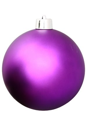 Пластиковый шар, матовый, фиолетовый, 250 мм, Winter Deco