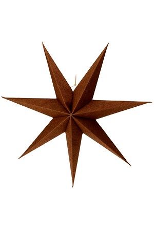 Бумажная подвесная звезда КАЛЬДО КОНФОРТО, коричневая, 75 см, Koopman International