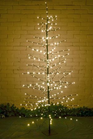 Декоративное светящееся дерево ГЛОУИНГ, 320 тёплых белых LED-огней, 180 см, Koopman International