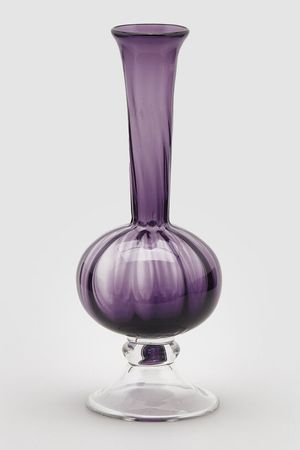 Стеклянная ваза ПЕРЕЛИВЫ ПОЛУТОНОВ, лавандовая, 41 см, EDG