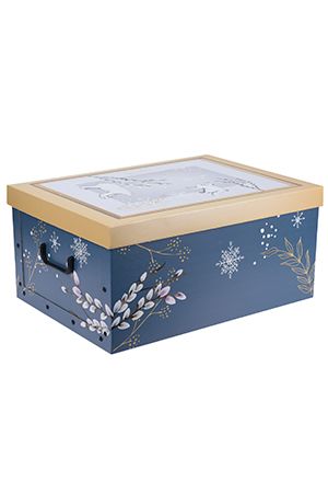 Декоративная коробка для хранения ВЕСЕННИЙ СТИЛЬ: ВЕРБА, картон, 51х37х24 см, Koopman International