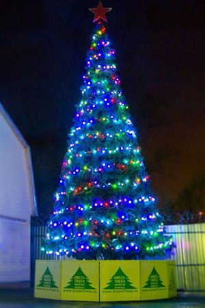Новогоднее освещение Цветной Каскад для елки 8 м с разноцветными LED, GREEN TREES