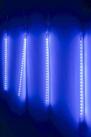 Светодиодная гирлянда Тающие Сосульки 6*0.46 м, 120 синих LED ламп, прозрачный ПВХ, 5 м, IP44, SNOWHOUSE