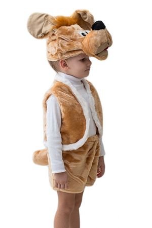 Карнавальный костюм ПЕС АТОС, на рост 104-116 см, 3-5 лет, Бока