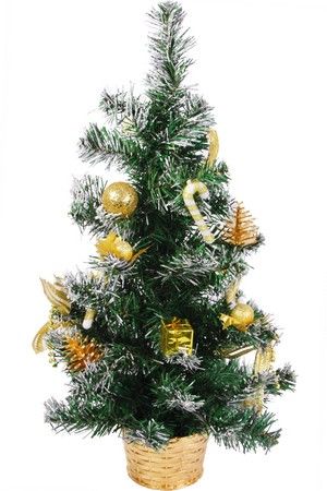 Украшенная новогодняя елочка в корзине, асс.2 61 см, Snowmen Е60294