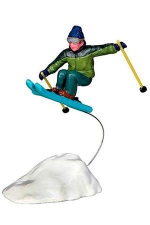 Фигурка 'Лыжник прыгает с трамплина', 10 см, LEMAX