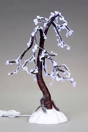 Дерево 'Заледеневший дуб' (светящееся),12x22.5x12 см, батарейки, LEMAX