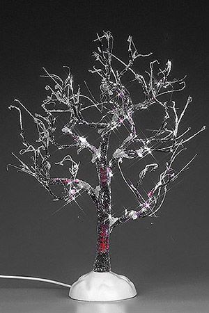 Фигурка 'Заледеневшее Дерево светящееся' разноцветные огни, 22.5 см, батарейки, LEMAX