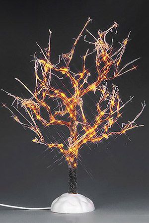 Фигурка 'Заледеневшее Дерево светящееся' прозрачные огни, 22.5 см, батарейки, LEMAX