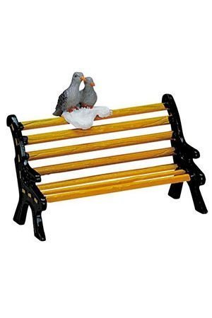 Скамейка с голубками, 5x6 см, LEMAX