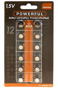 Батарейки AG3/LR41 12 шт, Koopman International