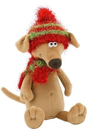 Собака Чуча в красной шапке, 30 см, ORANGE TOYS, exclusive