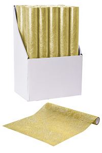 Ткань для декорирования МАТОВЫЙ МЕТАЛЛИК, золотая, 30х250 см, Koopman International
