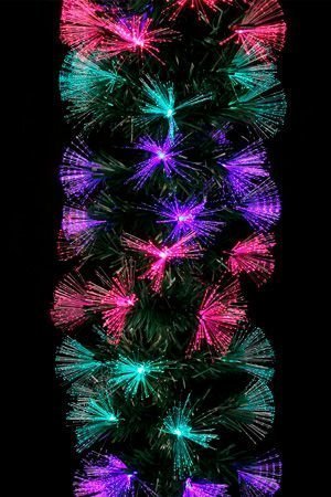 Оптиковолоконная гирлянда ЗИМНЯЯ РАДУГА, зелёная, разноцветные светодиоды, 200 см, Edelman, Luca