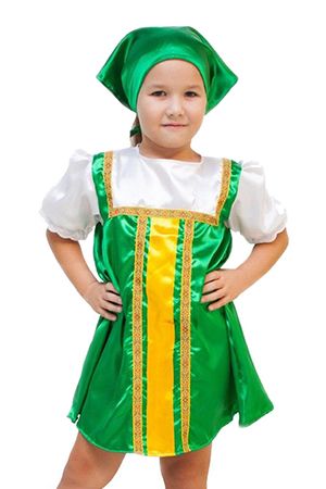 Карнавальный костюм ПЛЯСОВОЙ, зелёный, на рост 122-134 см, 5-7 лет, Бока