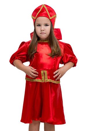 Карнавальный костюм КАДРИЛЬ, красный, на рост 104-116 см, 3-5 лет, Бока
