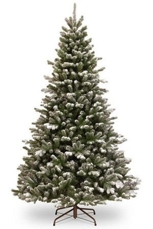 Искусственная ель ШЕФФИЛД заснеженная, (литая хвоя РЕ+PVC), 152 см, National Tree Company