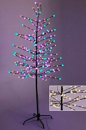 Светодиодное дерево ВОЛШЕБНАЯ ВИШНЯ, 240 цветных/тёплых белых LED-огней, 180 см, контроллер, уличное, Kaemingk
