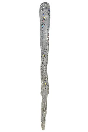 Новогодняя подвеска СОСУЛЬКА с присыпкой, акрил, 18 см, Морозко