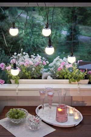 Садовая гирлянда-светильники MILK BALLS, 6 тёплых белых LED-ламп, солнечная батарея, 5+2 м, STAR trading