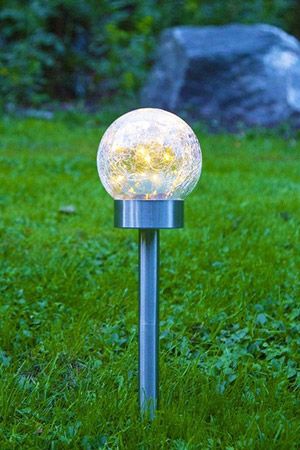 Садовый светильник GLORY три в одном, 10 тёплых белых микро LED-огней, солнечная батарея, 35х12 см, STAR trading
