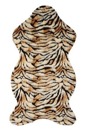 Декоративный коврик МЕХОВУШКА тигровая, 50x90 см, Kaemingk