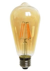 Светодиодная ретро лампа Эдисона 4W E27 янтарная, Kaemingk