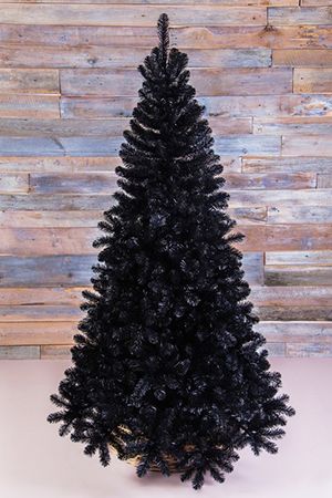 Черная искусственная елка Санкт-Петербург 230 см, ПВХ, Triumph Tree